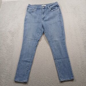 Levi's 721 High Rise Skinny Jeans Womens 33x28 Light Wash Blue Denim EUC